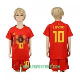 Koszulka Belgia Hazard 10 Dziecięcy Mistrzostwa Świata 2018 Domowe Stroje Piłkarskie